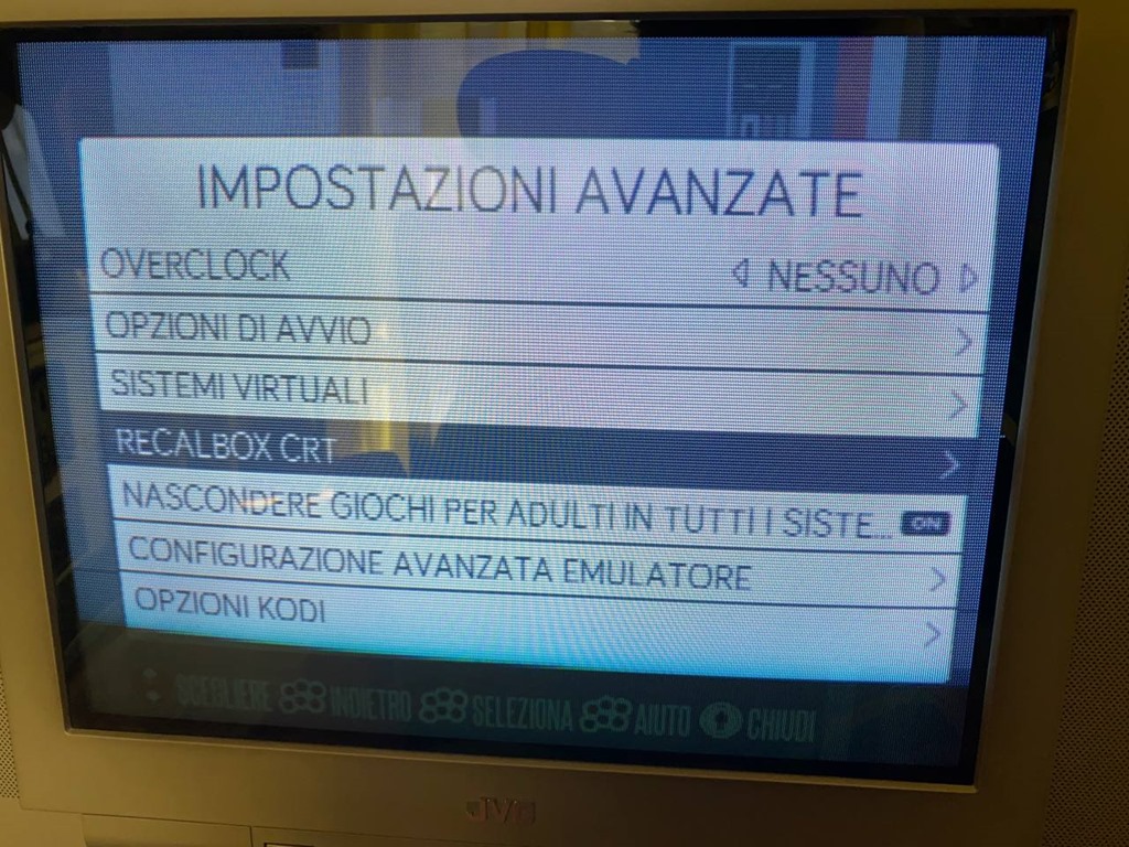 recal box su CRT