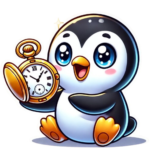 Tux and Clock